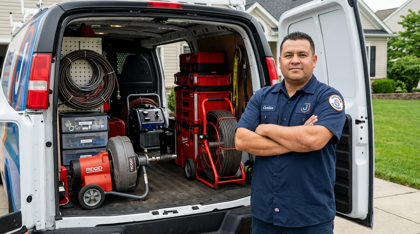 Professional drain cleaning equipment and Johns Plumbing LLC plumber in Waianae